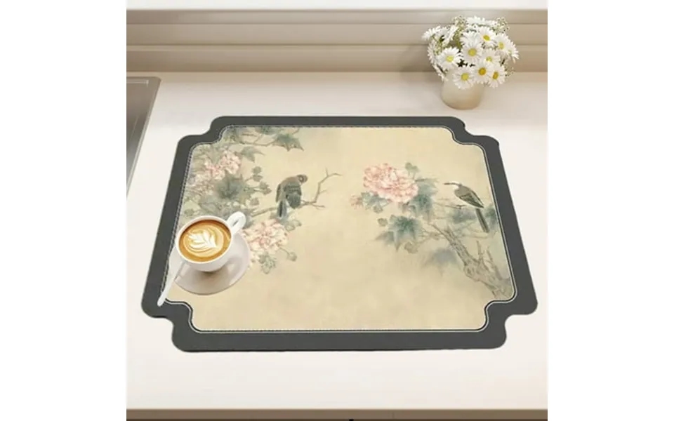 Livrdious Delicate Diatomite Antiskid Mat Faux Leather Placemats - Coffee Mats- Kitchen Table Mats- Easy To Clean Kitche