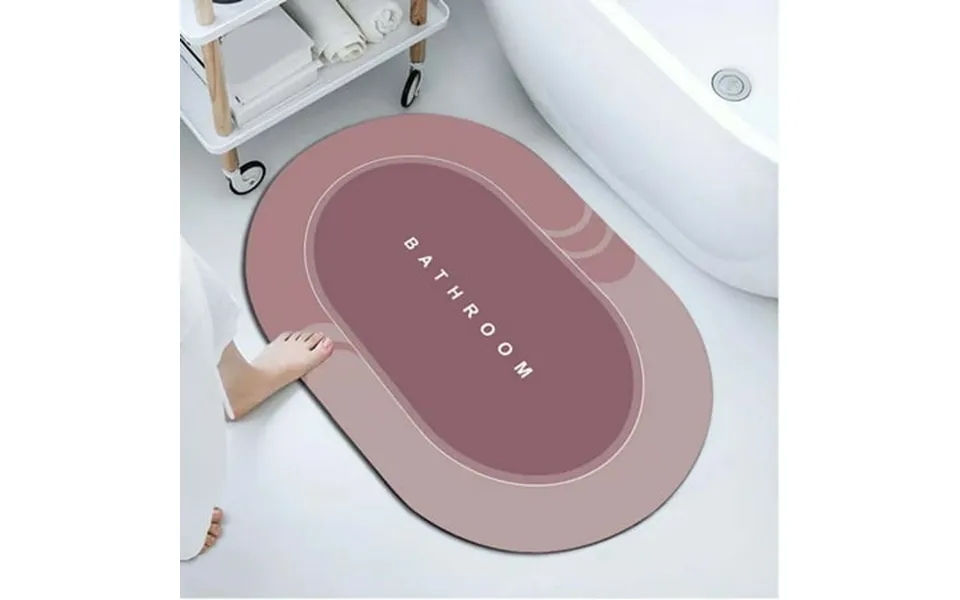 Livrdious Diatomite Bathroom Water-absorbent Floor Mats Bathroom Doorway Non-slip Foot Mats Sink Toilet Quick-drying Flo