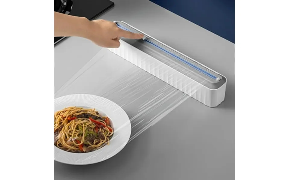 Livrdious Disposable Cling Film Aluminium Foil Cutter Magnetic Cling Film Storage Cutting Box Food Grade Cling Film Divi