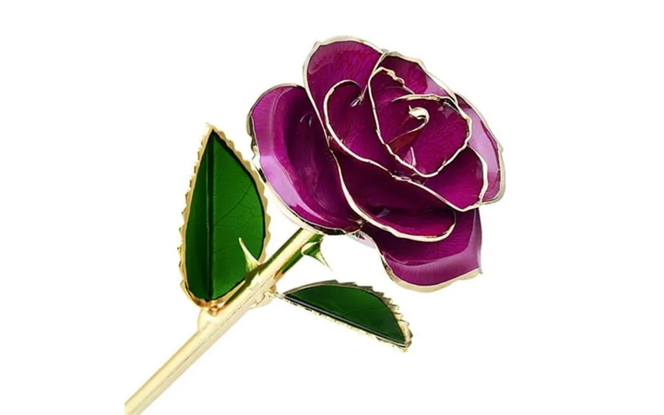 Lmtodlfg Gold Dipped Rose 24k Gold Rose-fovever Real Long Stem 24k Golden Rose Exquisite Romantic Gifts For Women Wife A