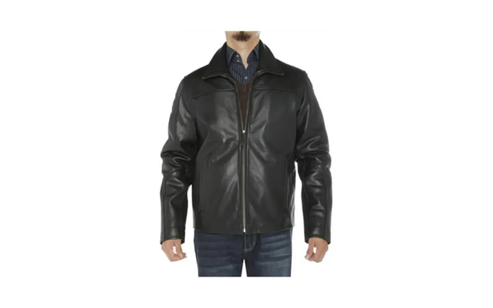 Ln Luciano Natazzi Men S Classic Full Grain Cow Leather Jacket Black
