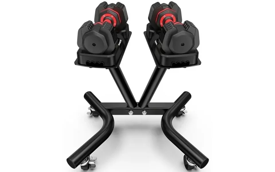 Lnow Dumbbell Rack Adjustable Dumbbell Stand With Lockable Wheels Weight Rack With Safety Belt Dumbbell Storage Stand Ho