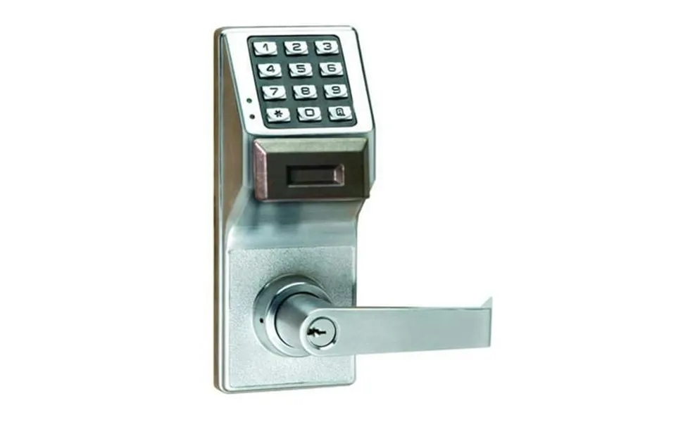 Locdown Electronic Lock Brushed Chrome 12 Button Pdl3000 Us26d