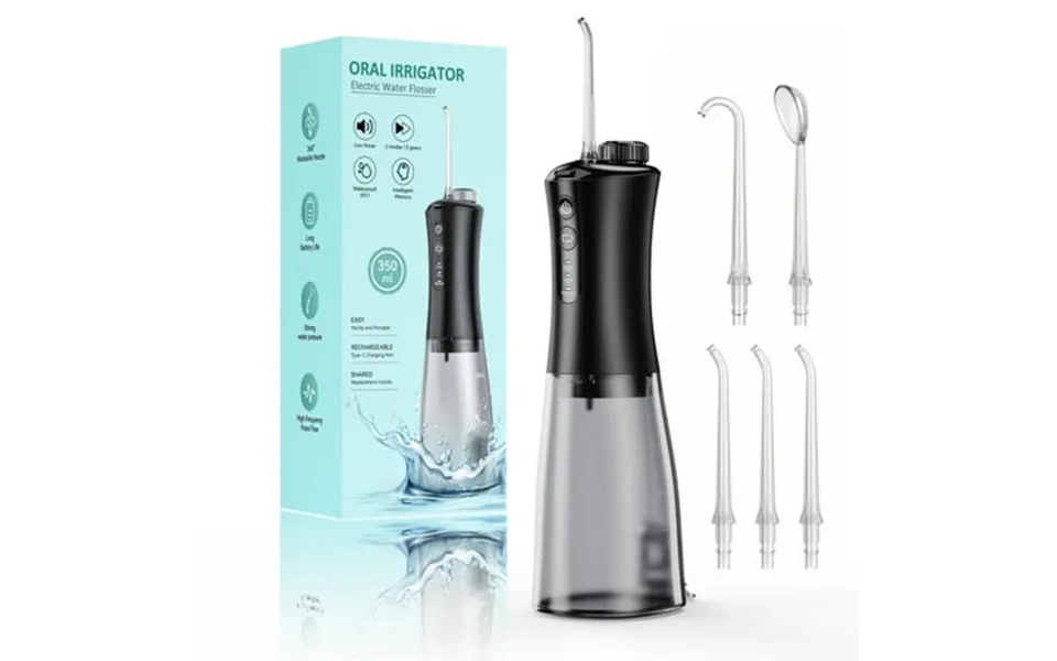 Loewten Water Flosser 12 Gears Oral Irrigator 350ml Irrigation Cleaner Flossing For Teeth Cleaning