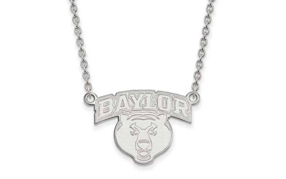 Logoart Sterling Silver Baylor University Large Pendant Necklace Female Adult
