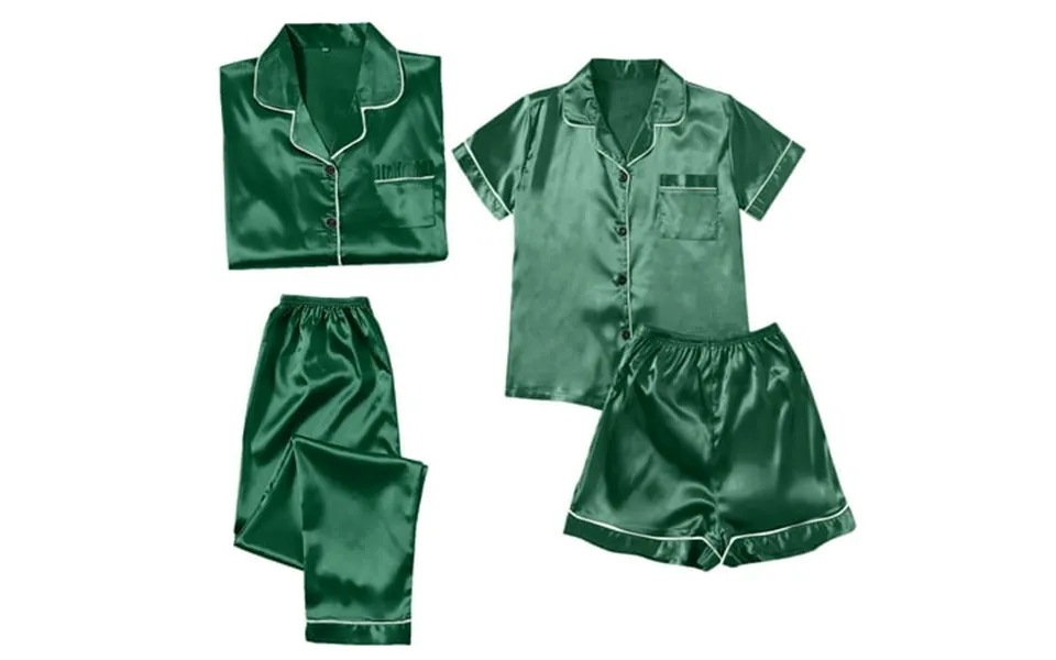 Lojoutye 2025 4pcs Pajamas For Women Womens Pajama Shorts Pack Set Womens Pajamas Plus Cotton Two Piece Pajamas Size Paj