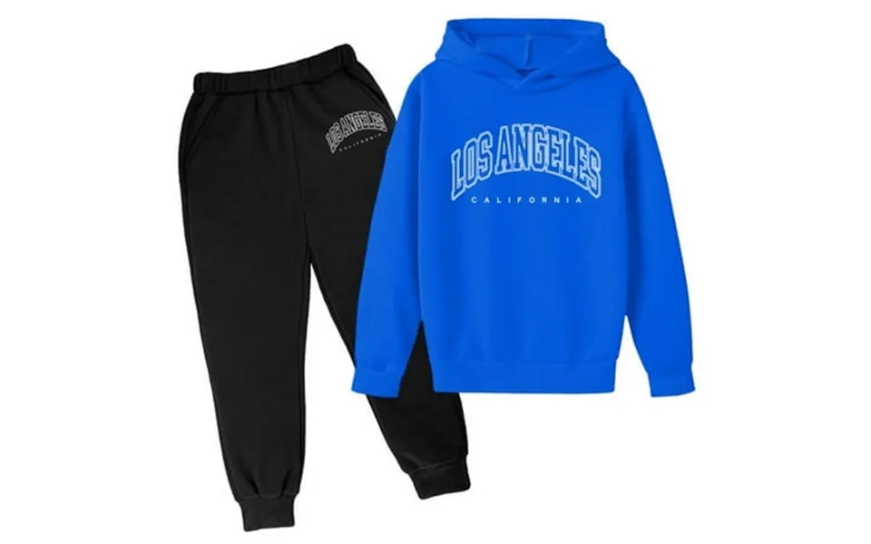 Lojoutye 2025 Children S Autumn And Winter Full Outfits Hoodie Pullover Set Popular Bow Tie Outfit Printed Hoodie Set Ca