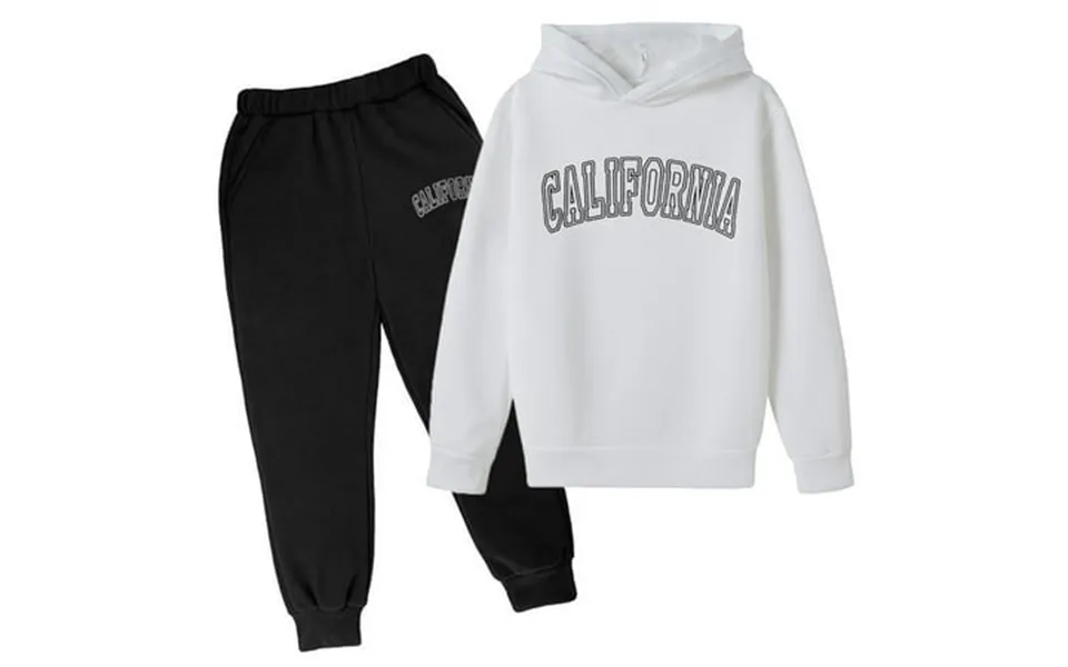 Lojoutye 2025 Children S Hoodie Pullover Sweatshirt Suspender Outfits For Set Popular Printed Hoodie Bow Tie Set On Unde