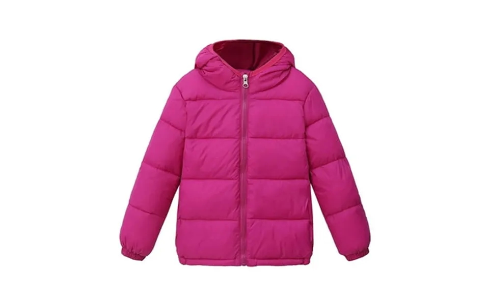 Lojoutye 2025 Kids Boy Winter Jacket Size 6 Winter Warm Jacket Outerwear 6 Jacket Solid Coats Hooded Down Teen Jackets F
