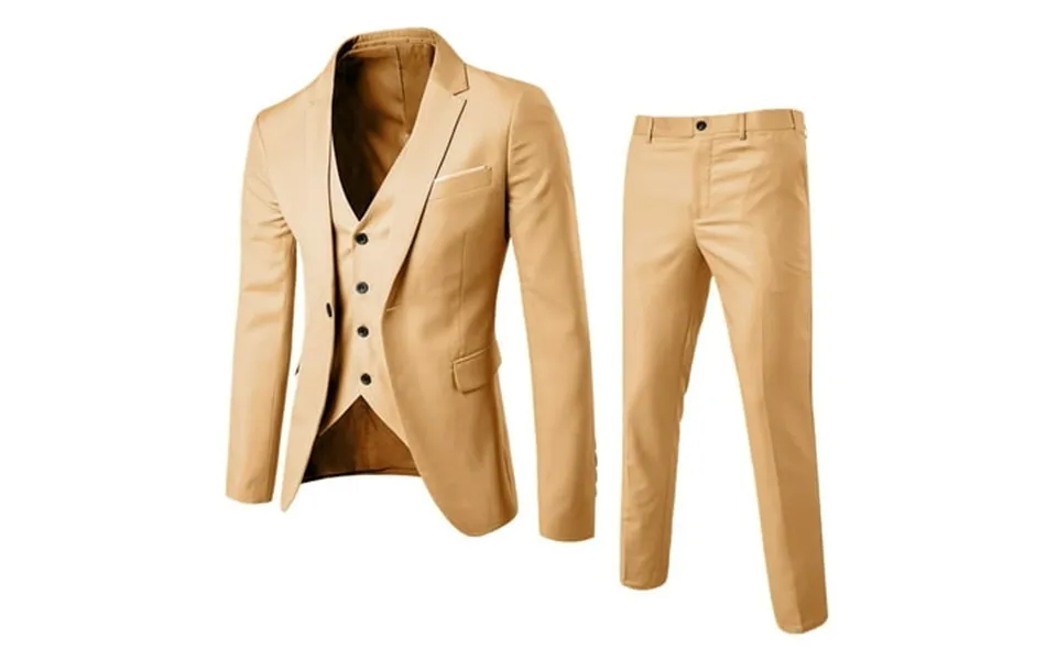 Lojoutye 2025 Men’s Suit Slim 3 Man Shirt For Men Piece Suit Business Wedding Classic Fit Dress Shirt Party Jacket Vest