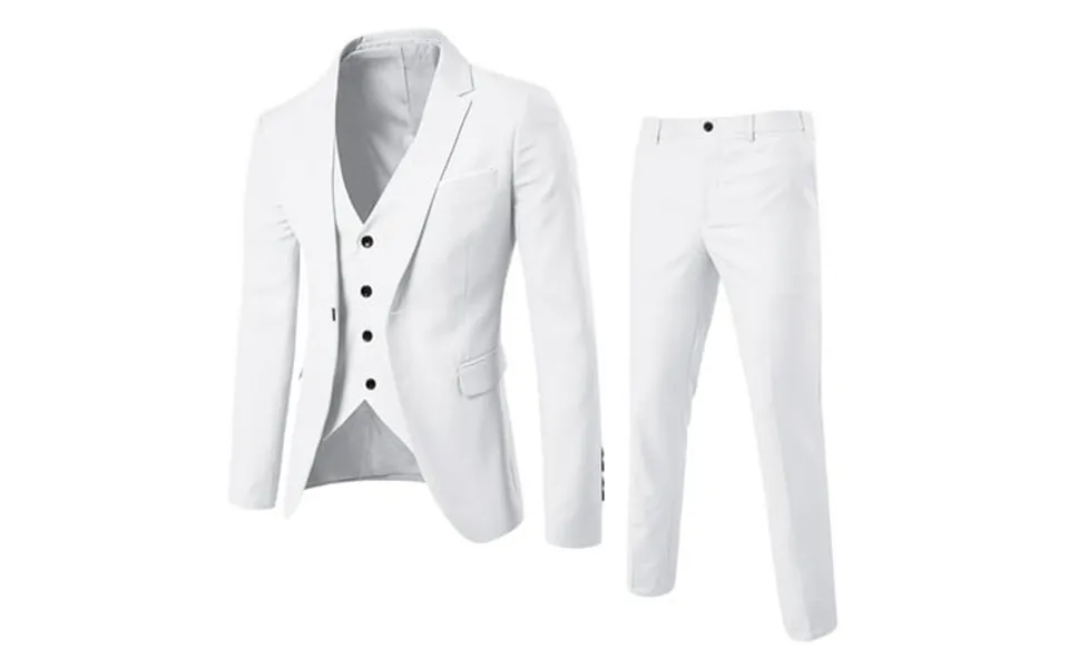 Lojoutye 2025 Men’s Suit Slim 3 Slim Fit Mens Piece Suit Business Wedding Butter Cloth Shirt For Men Long Sleeve Party J