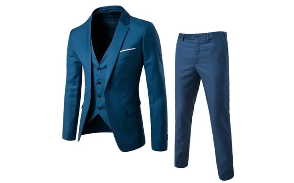 Lojoutye 2025 Men’s Suit Slim 3 Tall Men Button Down Shirts Piece Suit Business Wedding Mens Slim Fit Dress Shirt Party