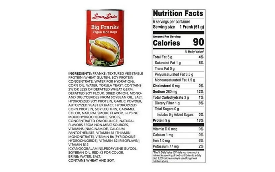 Loma Linda Big Franks- 15 Oz