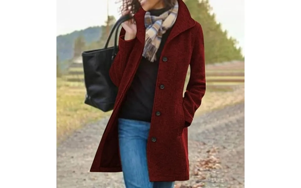 Long Winter Pea Coats For Women Double Breasted Lapel Collar Slim Fit Trench Coat Outwear Open Front Jackets Fashion Dre