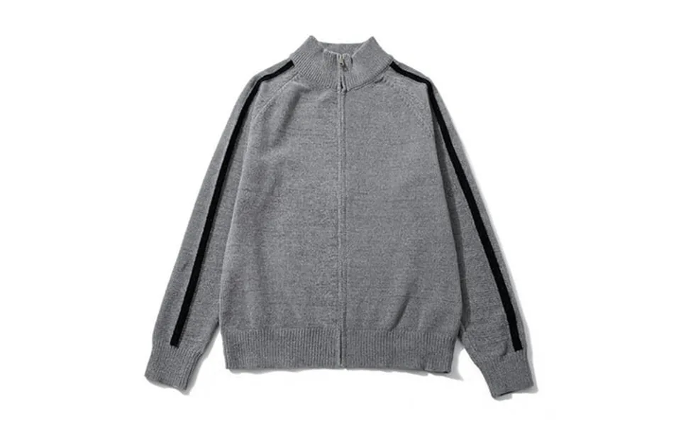 Lonkito Sweaters For Men Man Leisure Zipper High Collar Cardigan Sweater Long Sleeves Sweater Loose Coat Casual Holiday