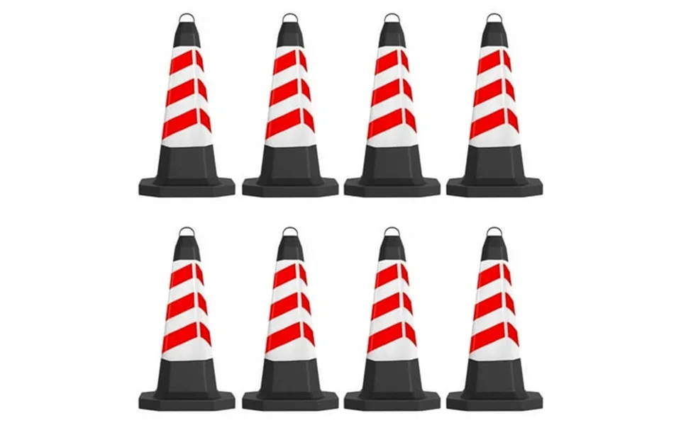 Lorelo 8 Pcs Traffic Safety Cone 28 Green Road Parking Cone With Reflective Strips Heavy Duty Pvc Traffic Cone For Parki