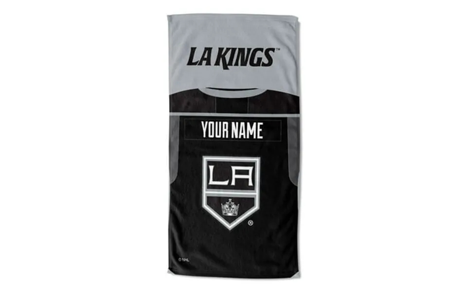 Los Angeles Kings Nhl Jersey Personalized Beach Towel 30 X 60