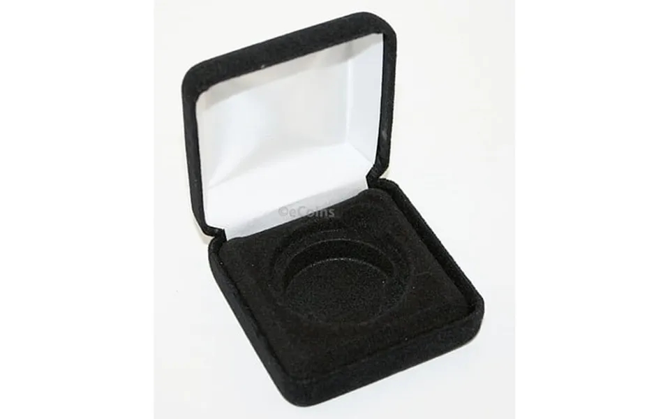 Lot Of 10 Black Felt Coin Display Gift Metal Box Holds 1-ike Or Silver Eagle Ase