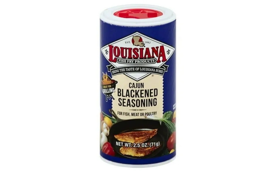 Louisiana Fish Fry Products Blackened Fish Seasoning 2.5 Oz. Shaker Mixed Spice