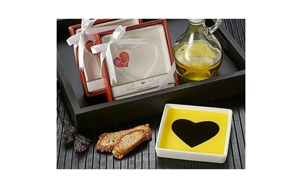 Love Infused Olive Oil And Balsamic Vinegar Dipping Plate