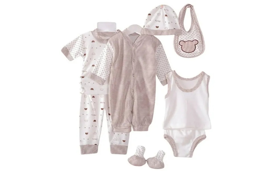 Lovebay Newborn Baby Boy Girl Clothes Baby Shower Gift Set 8-piece Set Newborn-3 Months