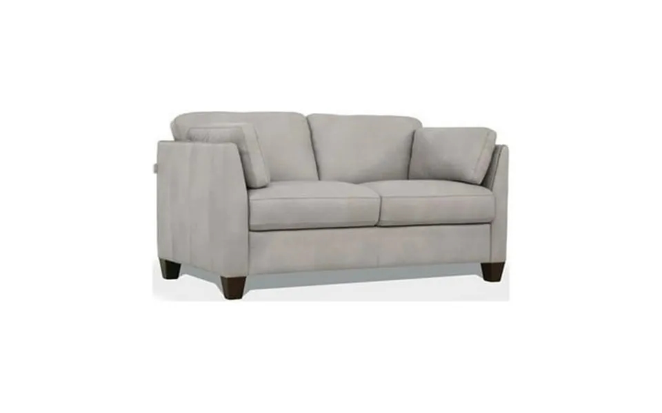 Loveseat - Dusty White Leather Italy