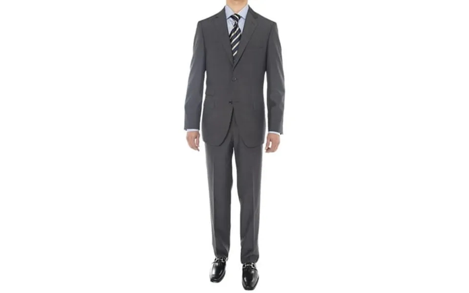 Luciano Natazzi Mens Two Button Super 160s Wool Suit 2 Piece Jacket With Pant