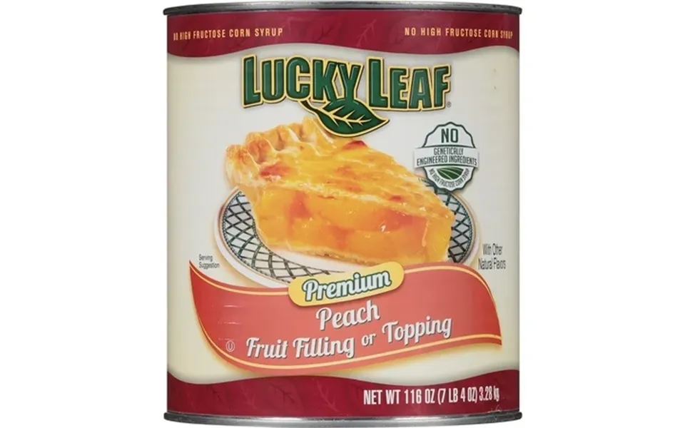 Lucky Leaf Peach Fruit Filling Or Topping Gluten Free 7.25 Lb