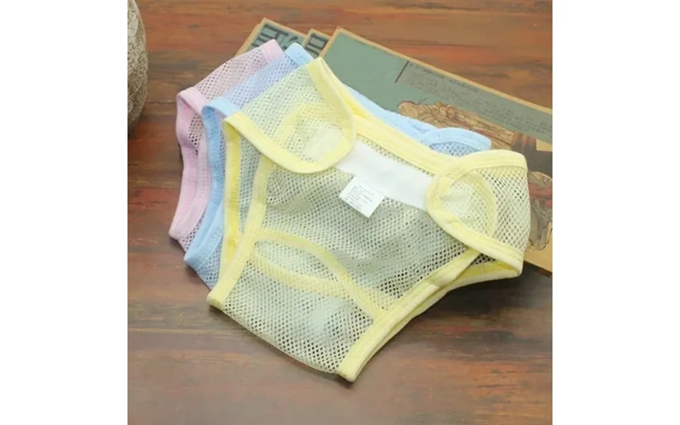 Ludlz Magic Tape Breathable Baby Newborn Washable Mesh Diaper Cover Pants Reusable