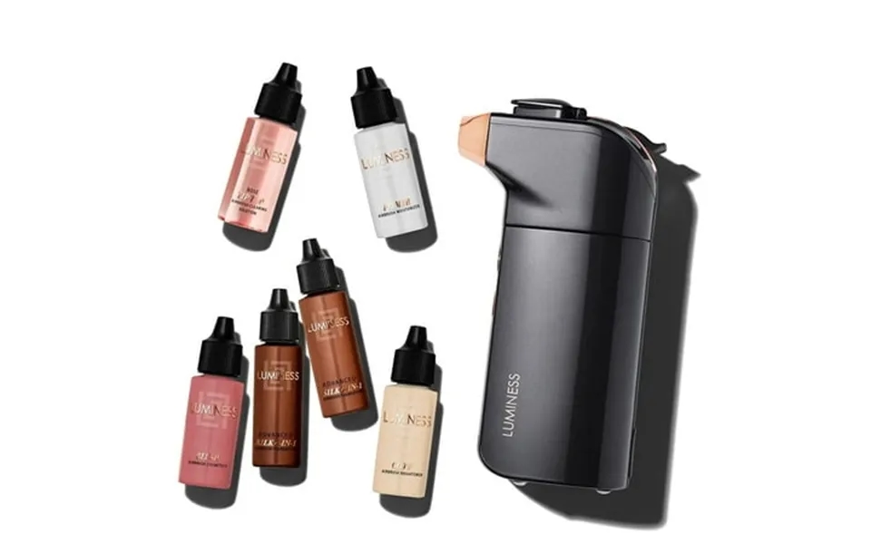 Luminess Breeze Duo Airbrush Makeup System Rich Coverage 9-piece Kit Includes 2x Silk Advance Foundation Airbrush Blush