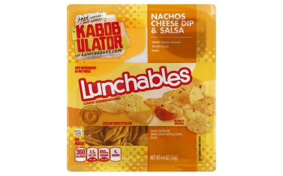 Lunchables Nachos Cheese Dip And Salsa 4.4 Ounce -- 16 Per Case
