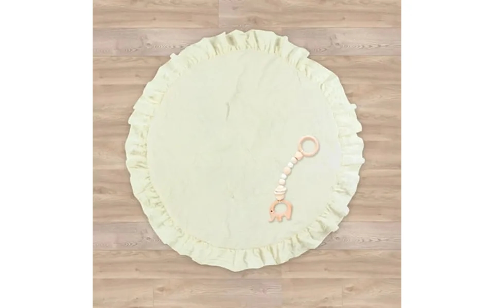 Lush Decor Lush D Cor Baby Round Ruffle Play Mat Ivory Single 36 Diameter