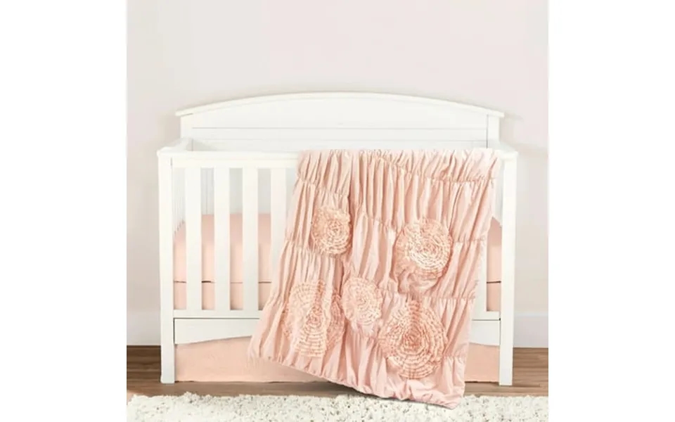 Lush Decor Serena Embellished Soft Baby Toddler B 3pc Bedding Set