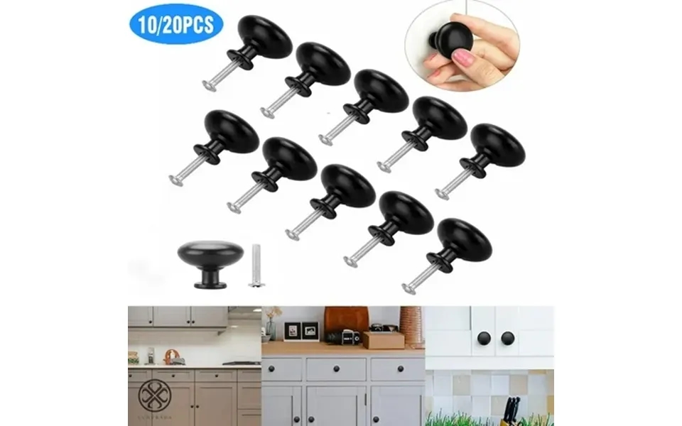 Luxtrada 20 10pcs Cabinet Knob Pull Handle Drawer Knobs 30mm 1