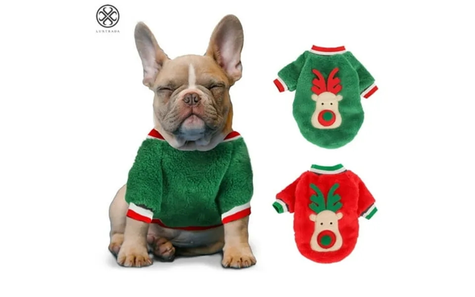 Luxtrada Dog Sweater Dog Clothes Fleece Dog Woolen Sweater Winter Warm Coat Pajamas Fleece Sweater For Small Dog Medium