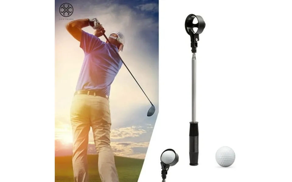Luxtrada Retractable Telescopic Stainless Steel Shaft Scoop Golf Ball Retriever Golf Accessories Pick Up For Golf Tranin