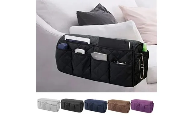 Luxtrada Sofa Chair Armrest Remote Control Storage Organizer Holder For Recliner Couch Armchair Caddy With 14 Pockets Fo product image