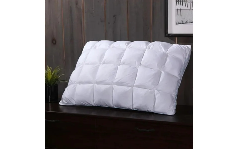 Luxury Firm French Bread Pleated Goose Down Pillow - 600 Thread Count