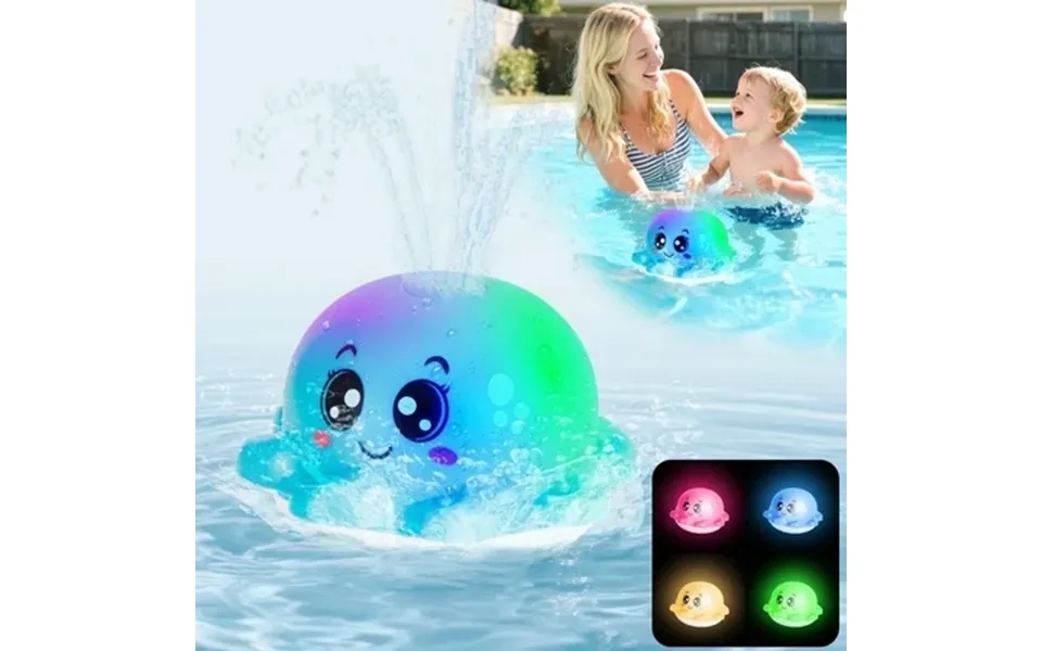 Lvelia Baby Bath Toys Toddler Shower Toys For Kids Ages 1-3 Light Up Octopus Bath Toy Sprinkler Infant Baby Toys 6-12-18