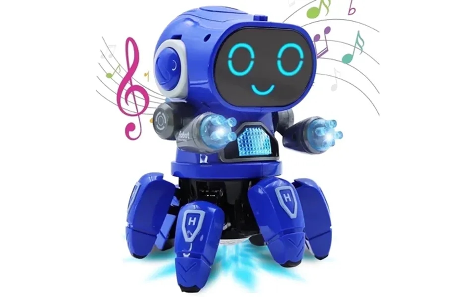 Lvelia Robot Toy For Kids Intelligent Electronic Walking Dancing Robot Toys With Flashing Lights And Music For Age 3-12
