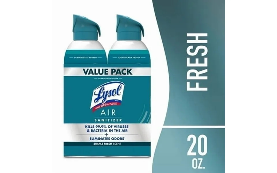 Lysol Air Sanitizer Spray Simple Fresh 2ct 10 Fl Oz Each Pack Of 2