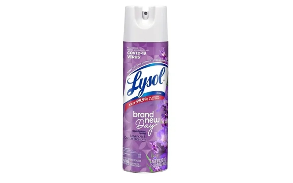 Lysol Disinfectant Spray Sanitizing And Antibacterial Spray Lavender & Cotton Blossom 19 Oz