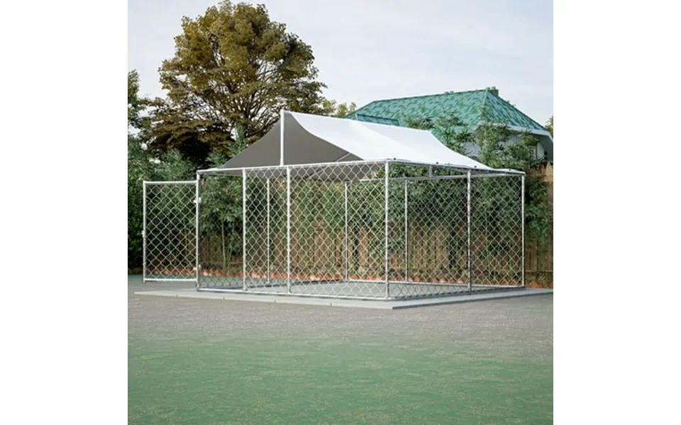 Lzbeitem 10 X10 Outdoor Dog Kennel With Metal Dog Gate Outdoor Dog Enclosure With Roof Heavy Duty Dog Kennel For Outdoor