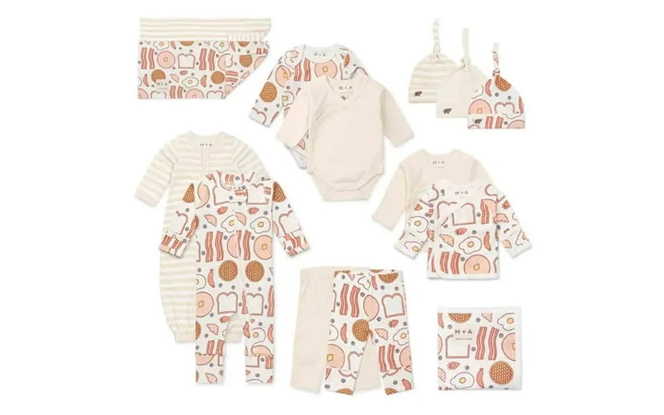M A By Monica Andy Baby Cotton 14 Piece Gift Box Set Sizes Preemie-3 Months