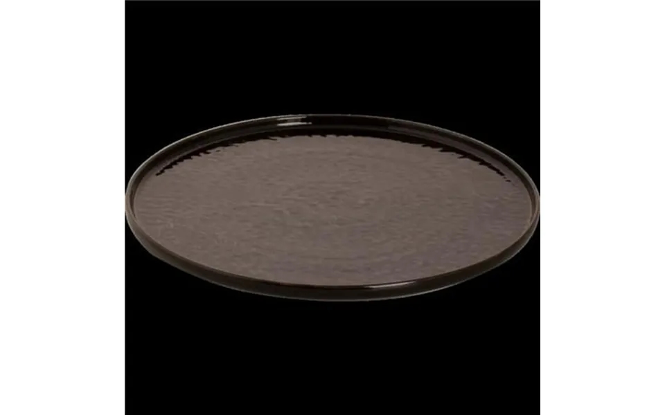 Maastricht Ms-533793 11 In. Tahiti Porcelain Plate Black