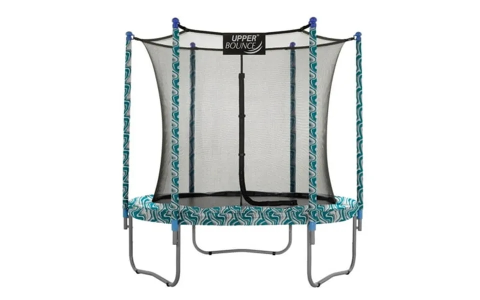 Machrus Upper Bounce 9 Ft Round Trampoline Set With Safety Enclosure System Backyard Trampoline - Outdoor Trampoline For