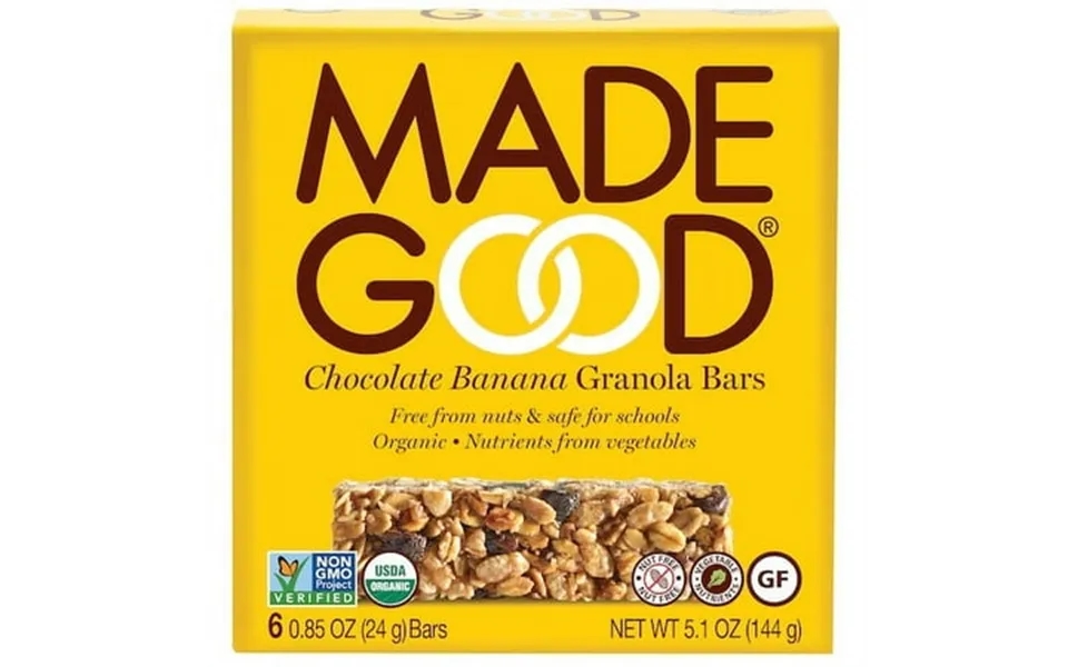 Madegood Chocolate Banana Granola Snack Bar 6 Count 6 Per Case