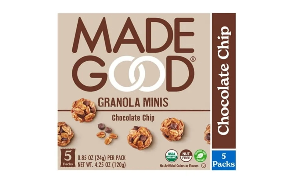 Madegood Chocolate Chip Granola Minis 5 Count Box 0.85 Oz Each