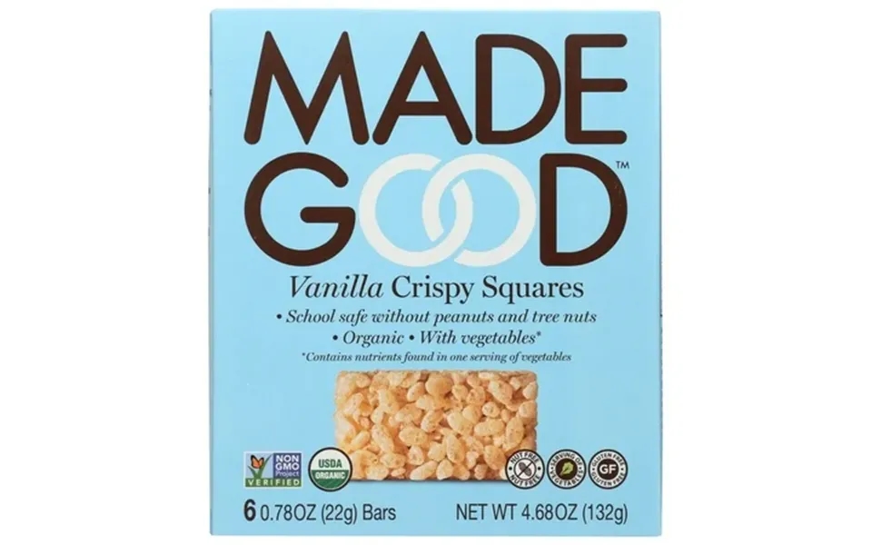 Madegood Vanilla Crispy Squares 6 Bars