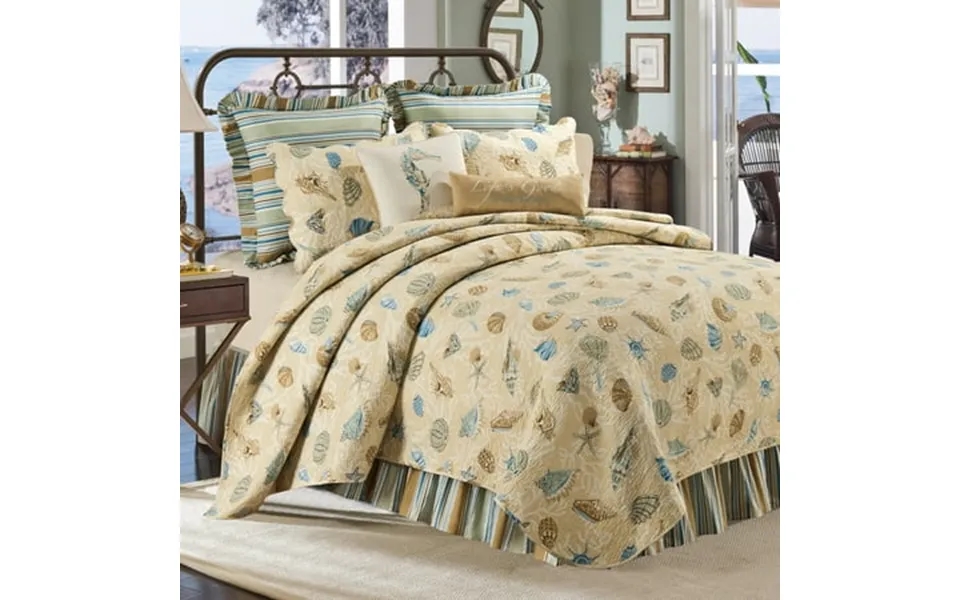 Madeira Queen Bedspread Cotton Lightweight Machine Washable Reversible Quilt